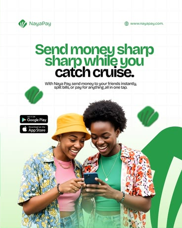 NayaPay — Send money sharp ad creative