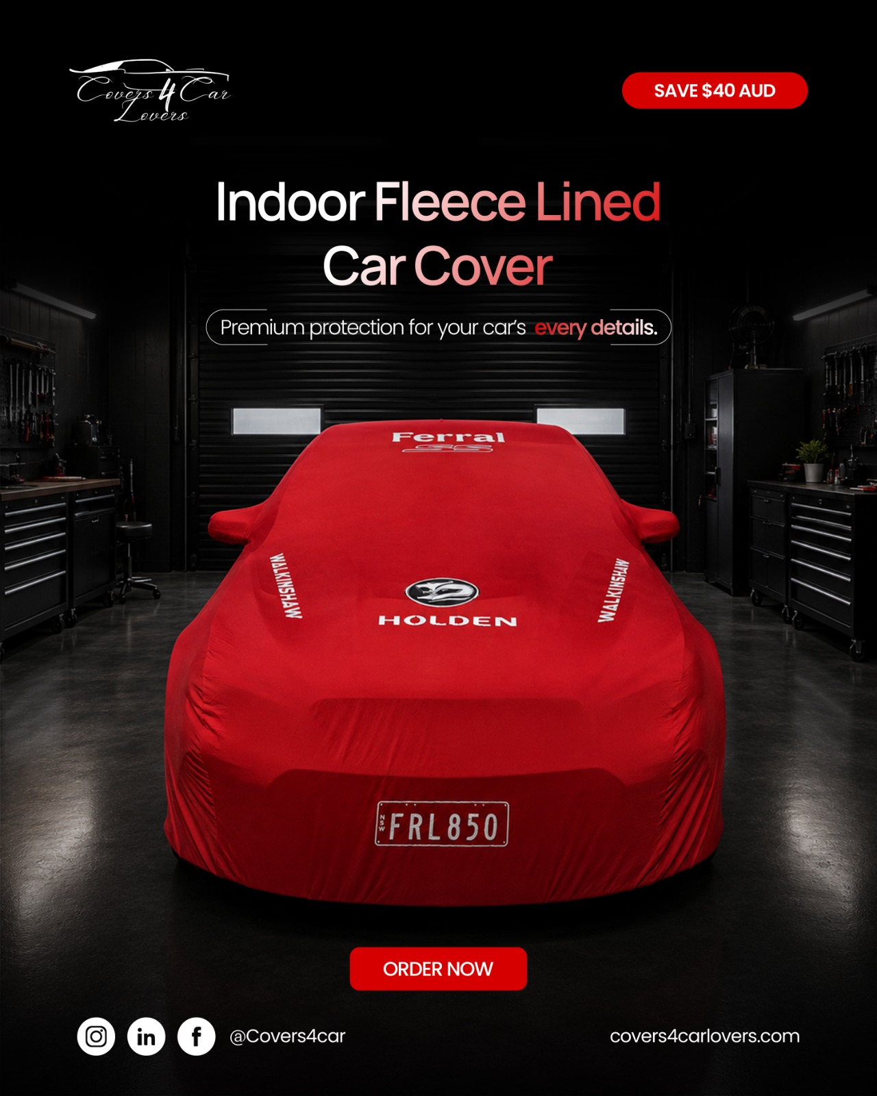 Covers4CarLovers indoor fleece lined car cover